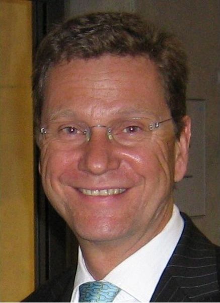 Guido Westerwelle, public domain image from Wikimedia Commons user"Bilderfex"